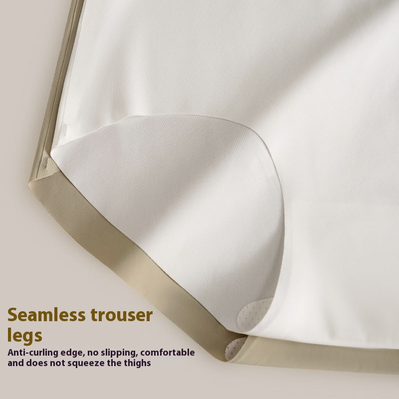 Yoga Fitness Silk Antibacterial Crotch Seamless Underwear