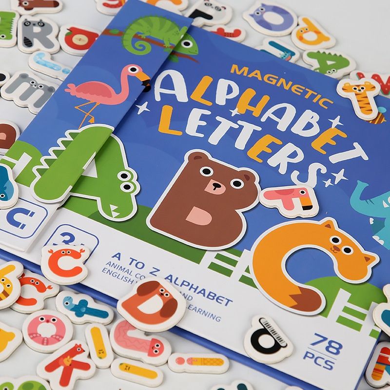 Children's Early Education Case English Letters Magnetic Card Educational Toys