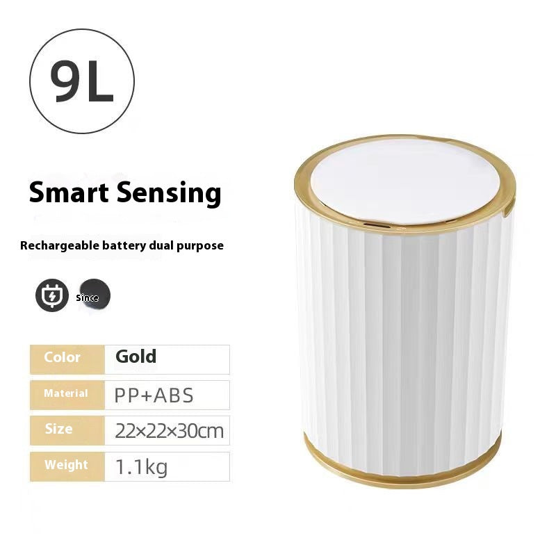 Inductive Smart Trash Can Household Automatic Electric With Lid
