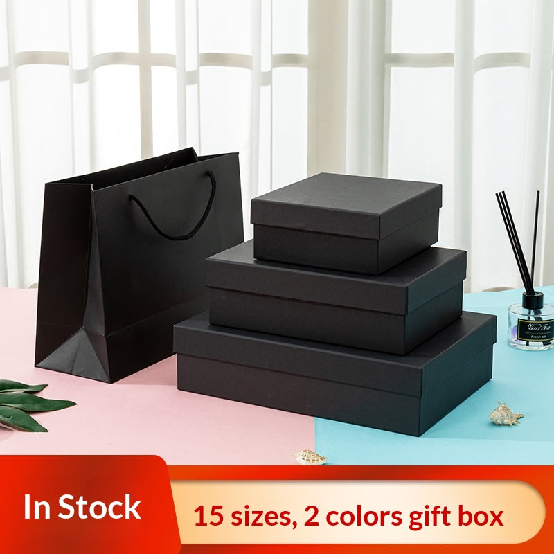 Handmade Gift Box Made Of Simple Cowhide Paper