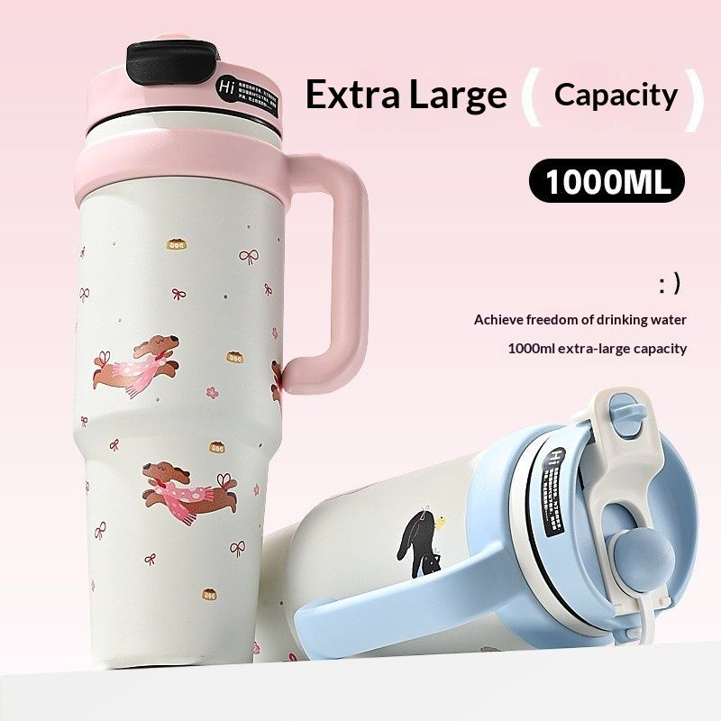 Outdoor Portable Stainless Steel Large-capacity Summer Ice-brew Cup