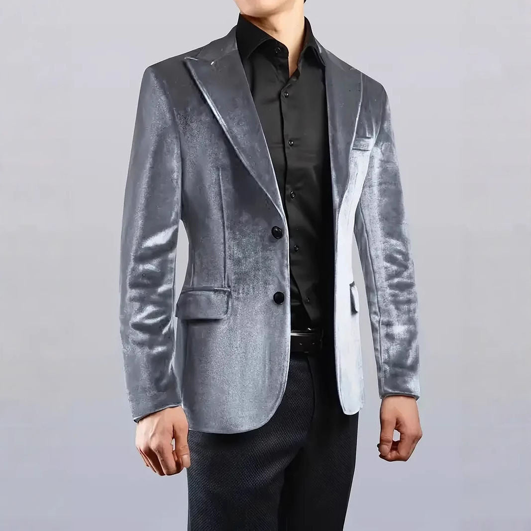 Mens Korean-style Slim-fit Casual Loose-fitting Coat