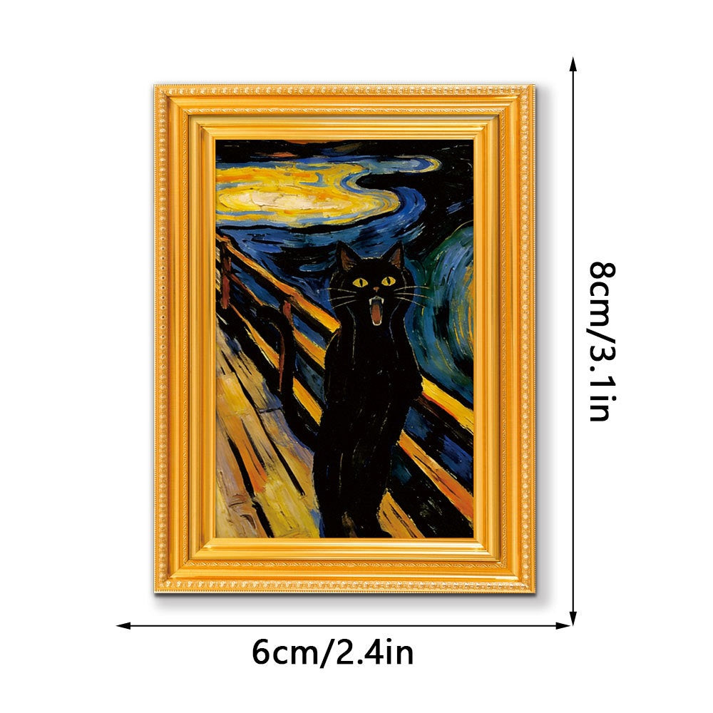 3D Wooden Photo Frame Fridge Magnet Home Decor