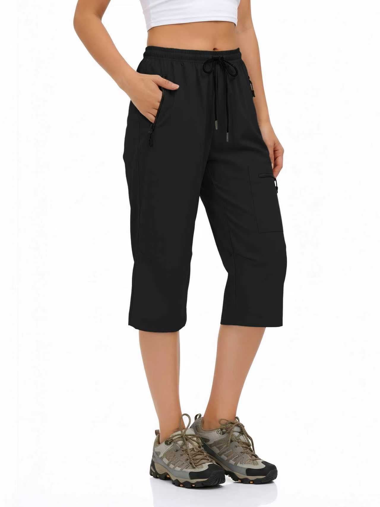 Womens Outdoor Casual Sports Cropped Pants