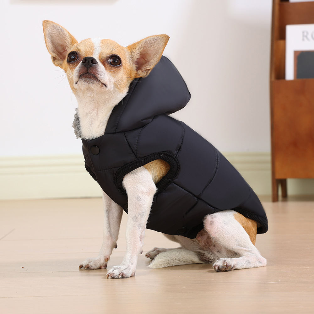 Pet Clothes Warm Thickened Small And Medium-sized Coats Hats