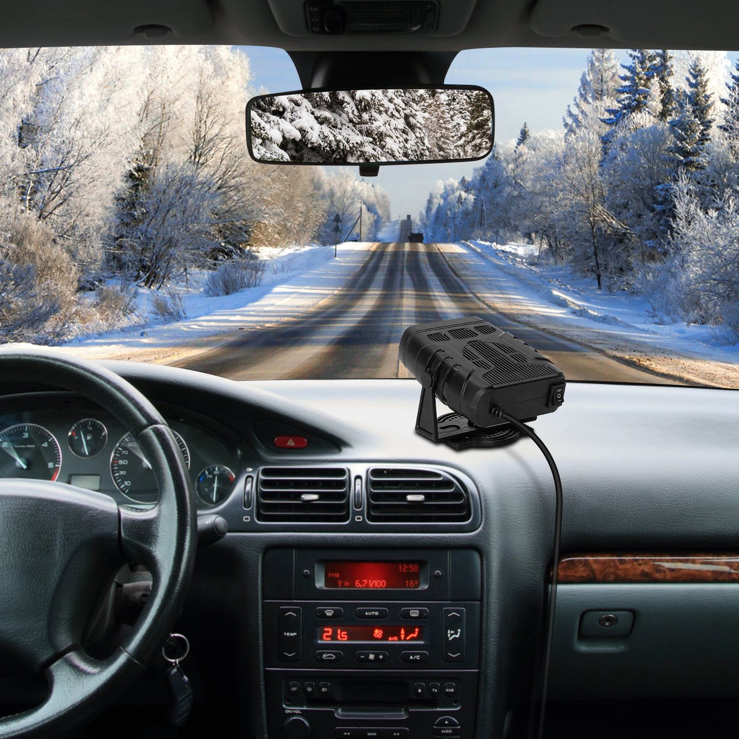 24V 200W Or  12V 120W Portable Car Heater Heating Fan 2 In 1 Defroster Demister Windshield Heater Automotive Cooling Fan
