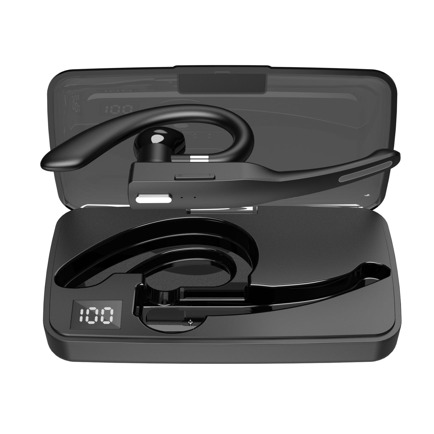 Bluetooth Earbuds With A Rotating Single-ear Charging Case