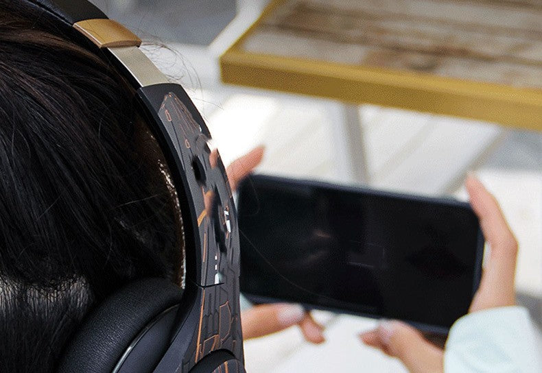 Bluetooth Headphone Head-mounted Active Noise Reduction E-sports Games Computer Ultra-long Life Battery