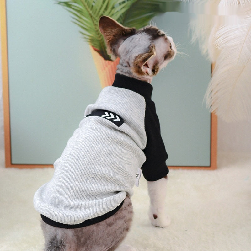 Hairless Cat Patchwork Pet T-Shirt