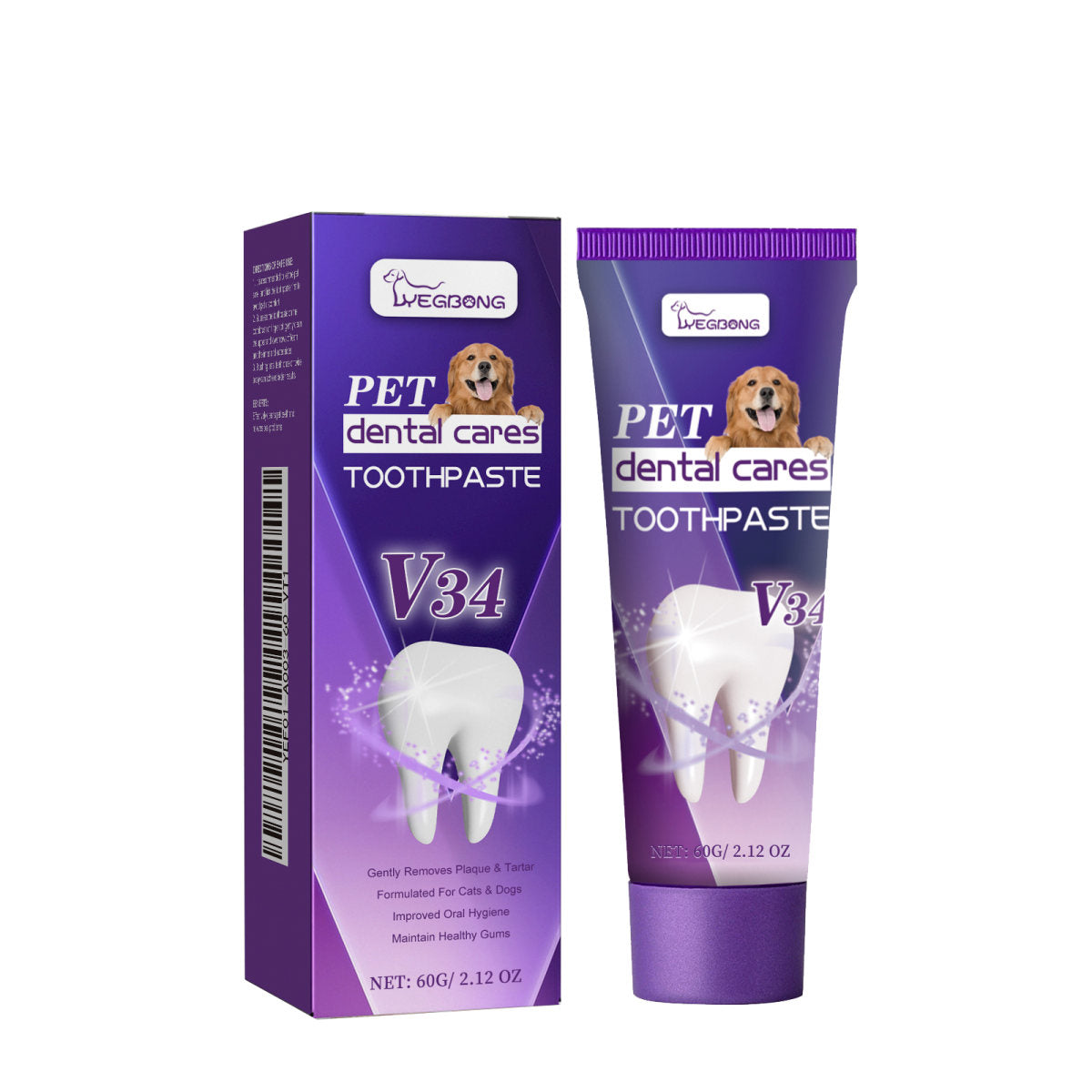 Pet V34 Toothpaste 60g  1box