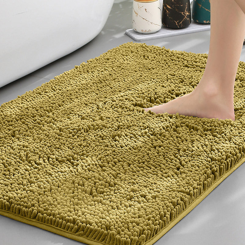 Bathroom Floor Mat, Bath Entrance Water-absorbent Carpet, Chenille Anti-slip Foot Pad