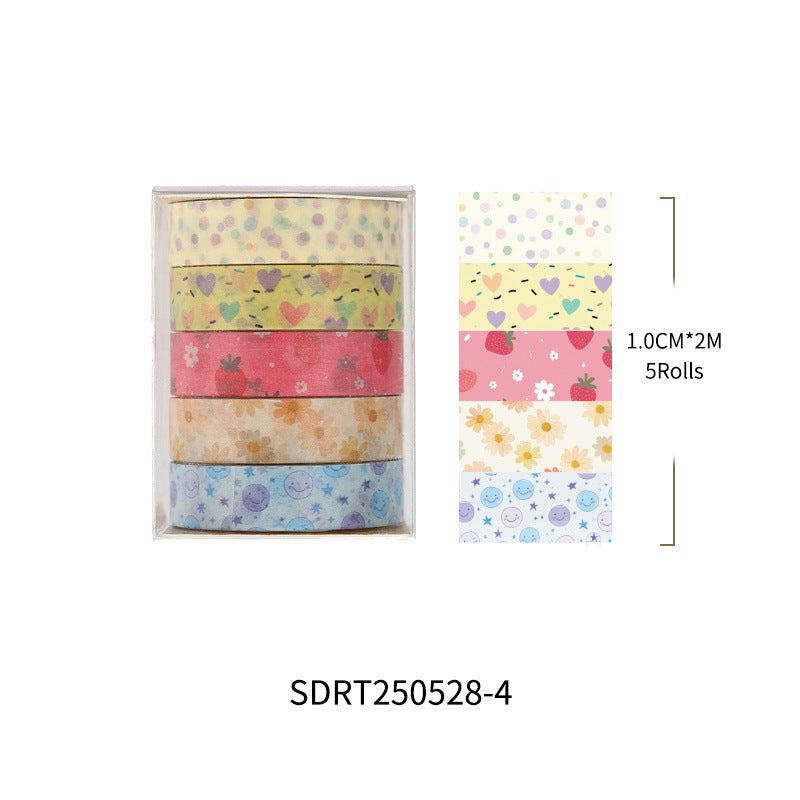 Floral Collage Diary Stickers Korean Ins