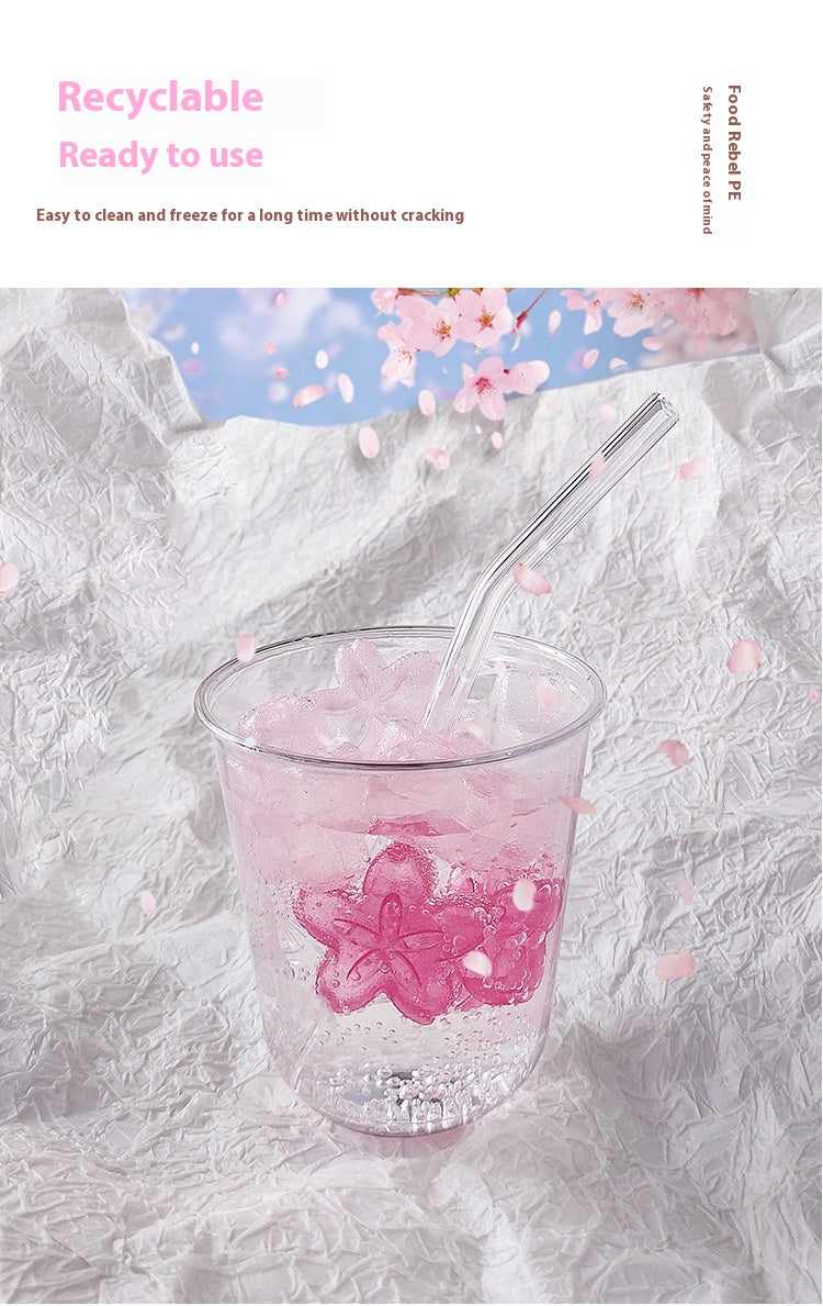 Cooling Iced Cherry Blossoms Can Be Recycled Ice Cubes Ice Maker