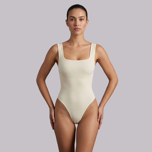 Womens Mock-Neck Slim-Fit Yoga Jumpsuit