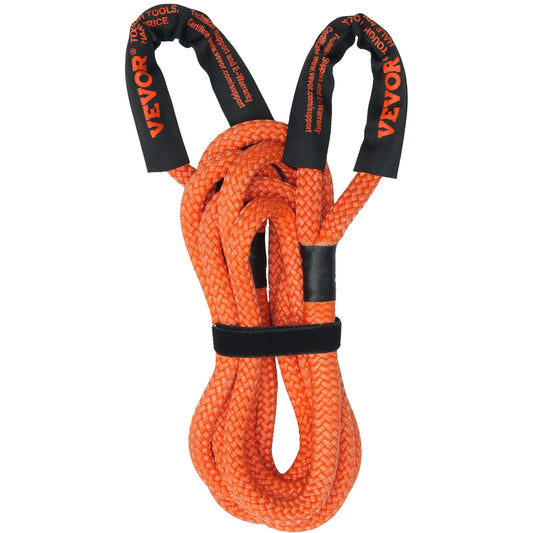 7/8" X 30' Kinetic Recovery Tow Rope 30,580lbs, Heavy-Duty Off Road Snatch Strap With 2 Soft Shackles (41750lbs) Extreme Duty 30% Elasticity Energy Snatch Strap Jeep Car Truck ATV Tractor