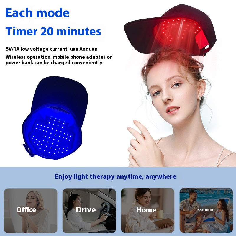 LED Hair Growth Cap Blue Light Beauty Therapy