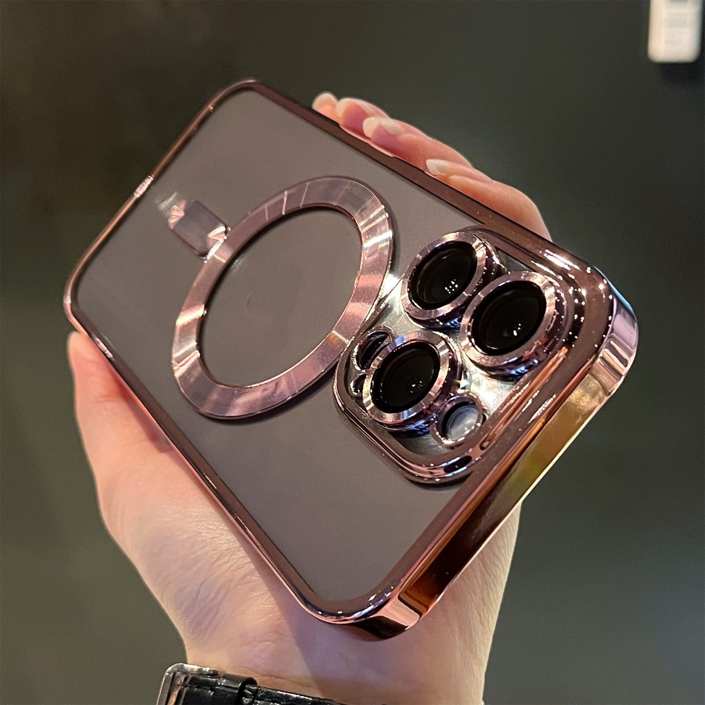 Mobile Phone Case Electroplating Magnetic Lens Film Transparent Anti-drop