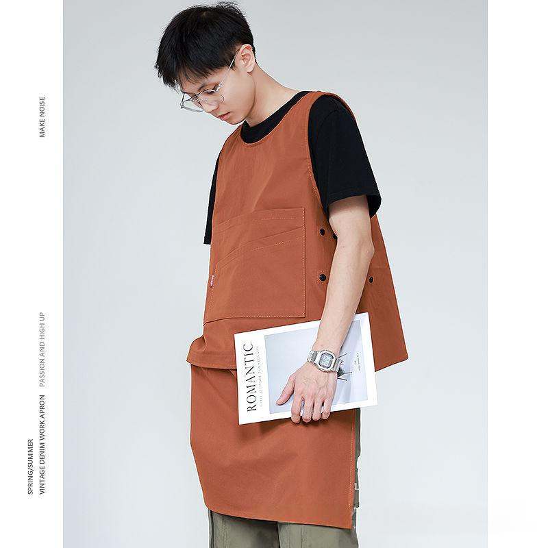 Coffee Shop Milk Tea Shop Hair Overclothes Vest