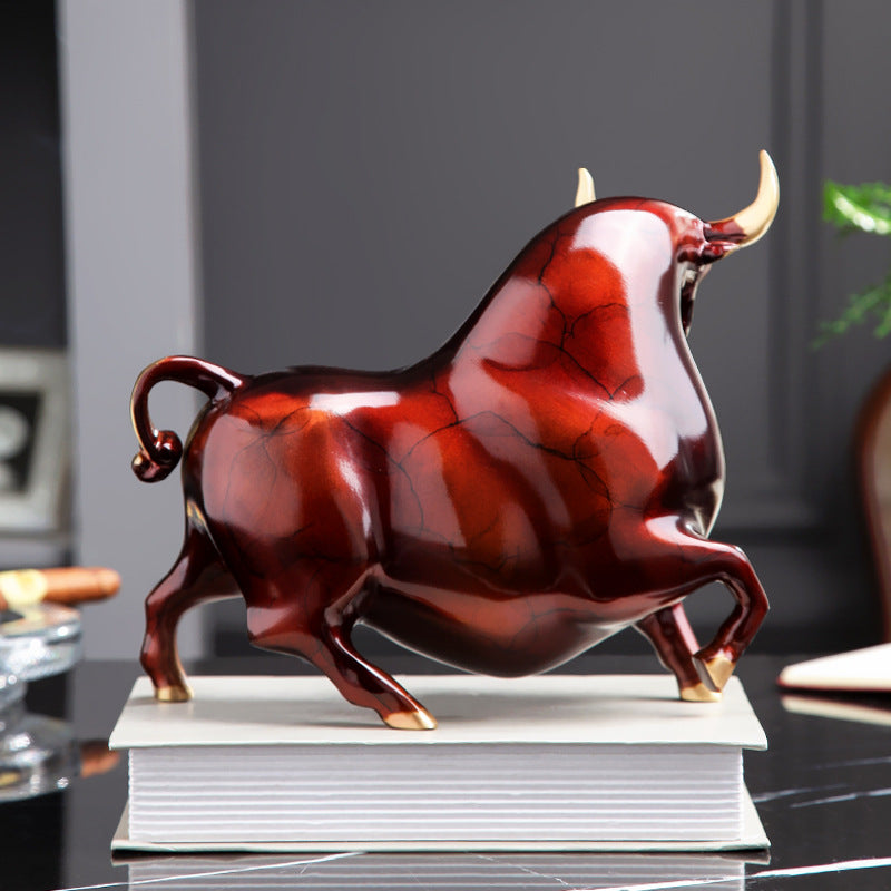 New Chinese-style Light Luxury Copper Ox Gift Ornament Animal Craftwork