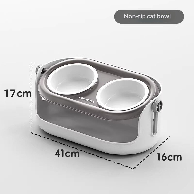 Neck Friendly Cat Bowl Ceramic Cat Food Dish Pet Cat Feeding Bowl