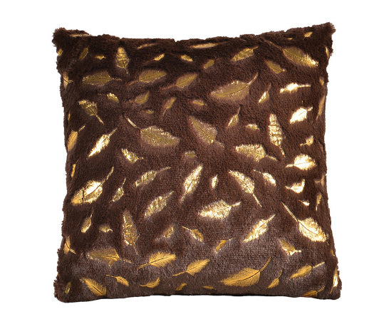 Short-pile Gold-stamped Gift Cushion For The Sofa