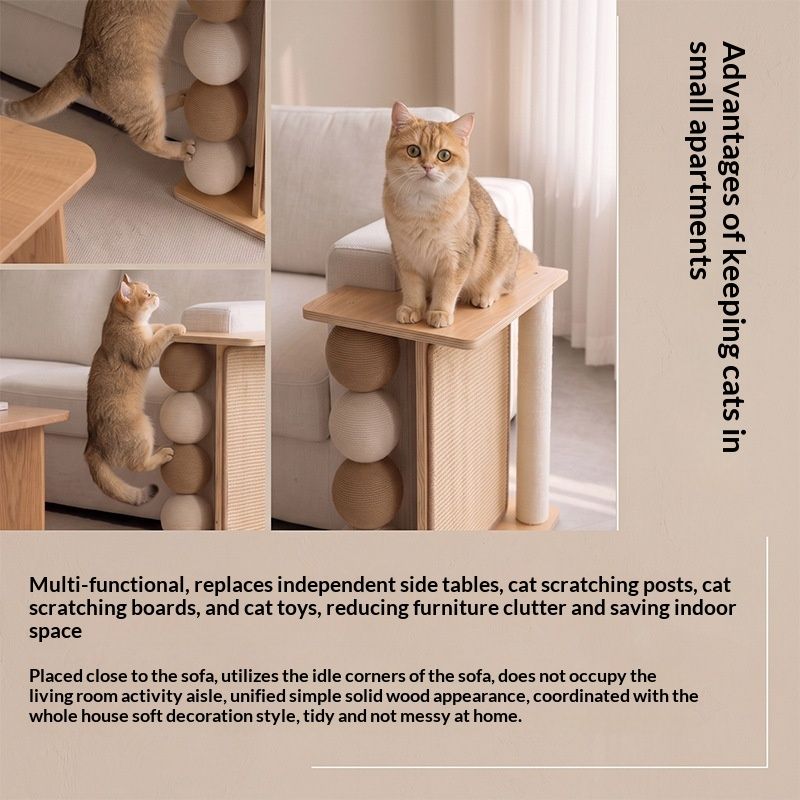 Cat Tree And Scratching Post Combo Durable And Chip-resistant Pet Supplies