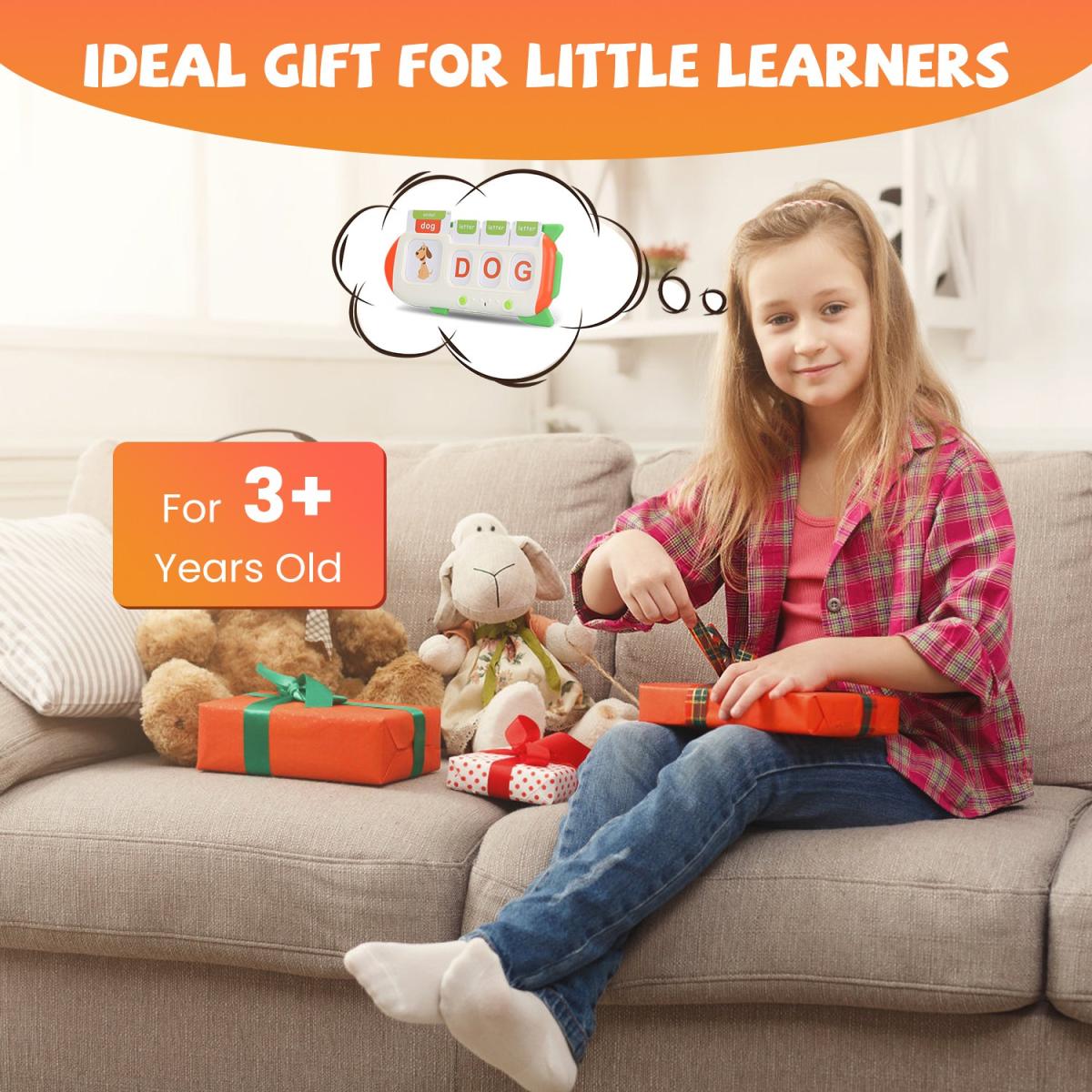 Talking Flash Cards And Finger Counting Math Board Interactive Learning Toys For Kids Aged Over 3  Number Alphabet Words Song Learning