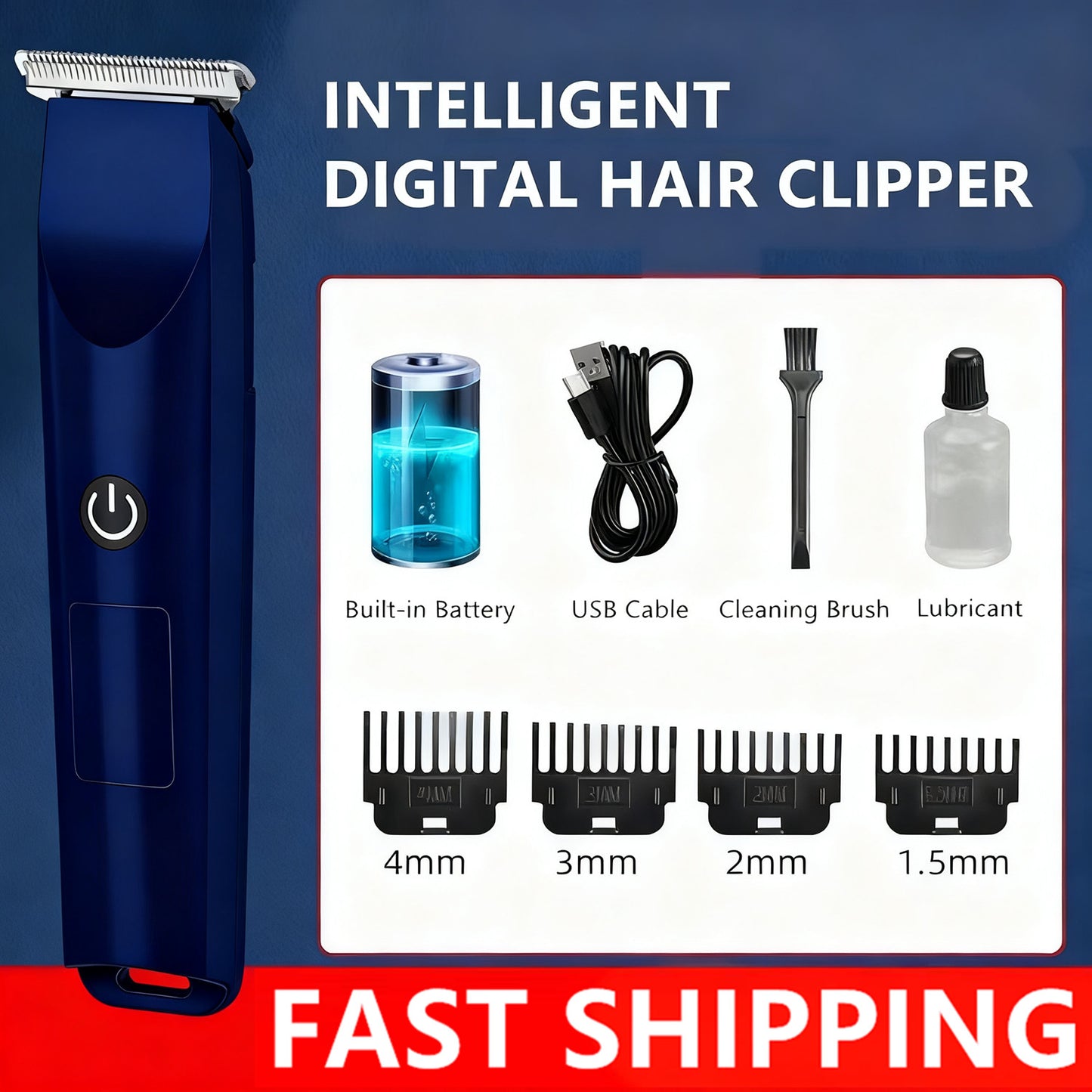 Hair Clippers Beard Trimmer Cutting For Men's Cordless Barber Shaving Machine