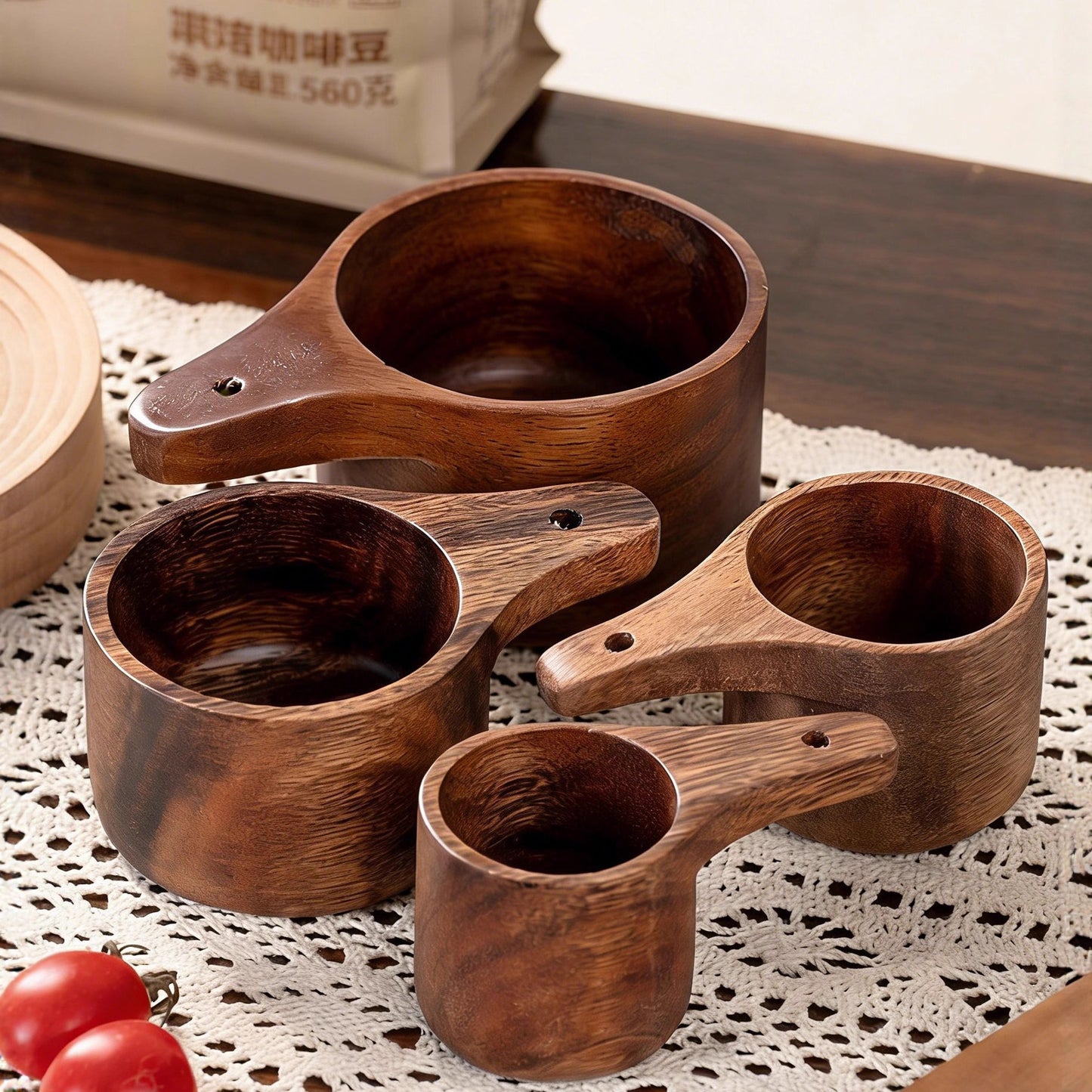 Walnut Wood Solid Wood Measuring Cup For Home Baking