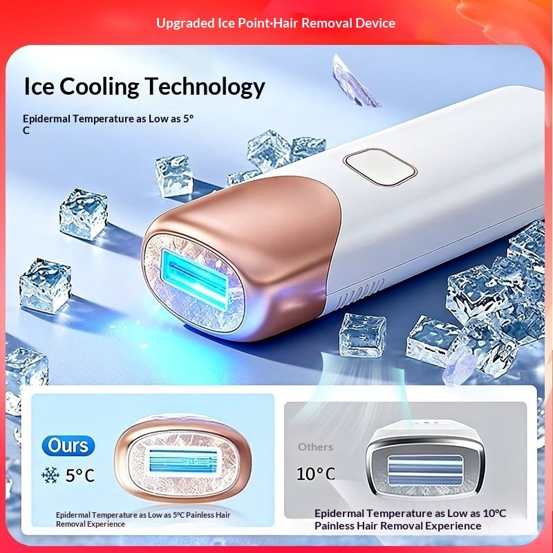 Painless Ice-Point Home Hair Removal Device