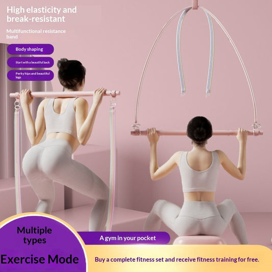 Pilates Bar Back Opening Squats Peach Buttock Fitness Yoga Stick