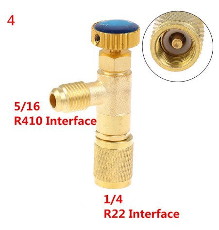 Air Conditioning Feeding Safety Valve R410A R22 Adapter