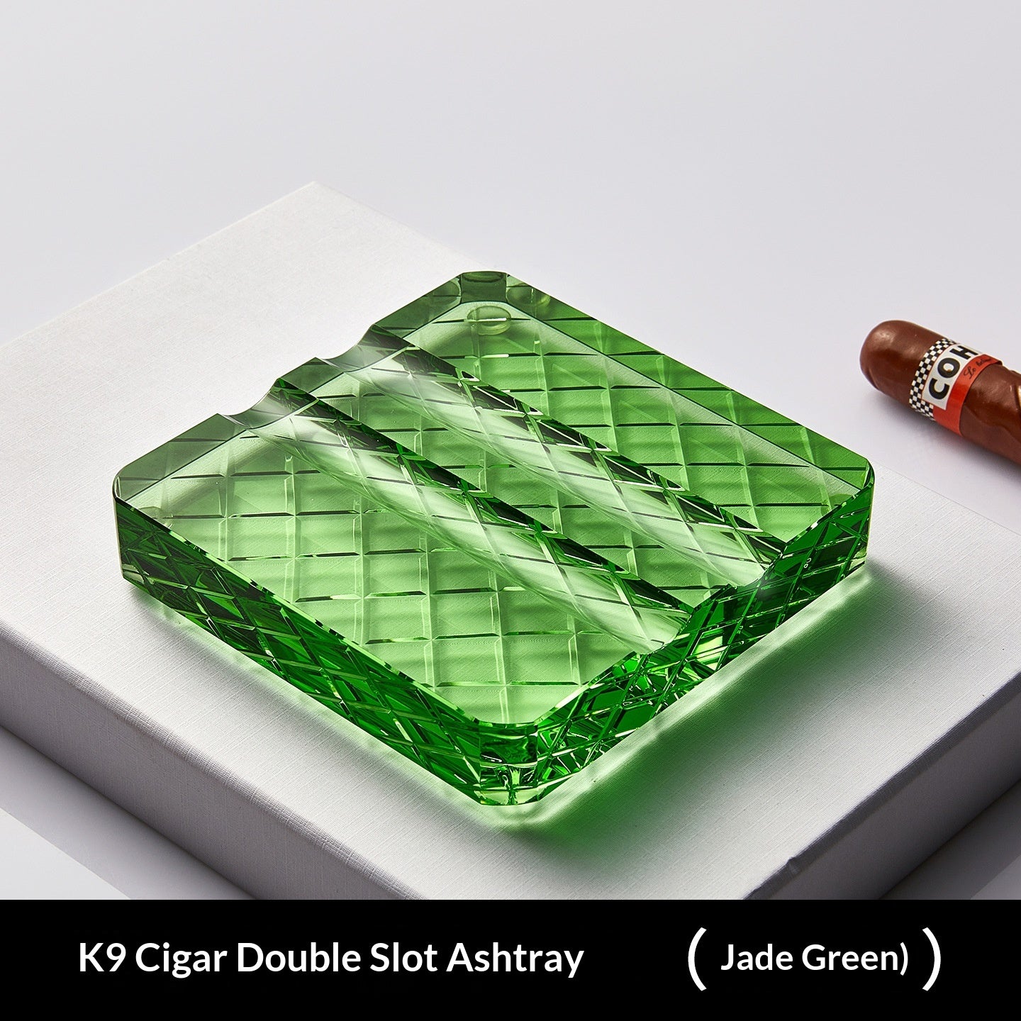 Creative K9 Crystal Glass Cigar-Specific Ashtray For Home Use