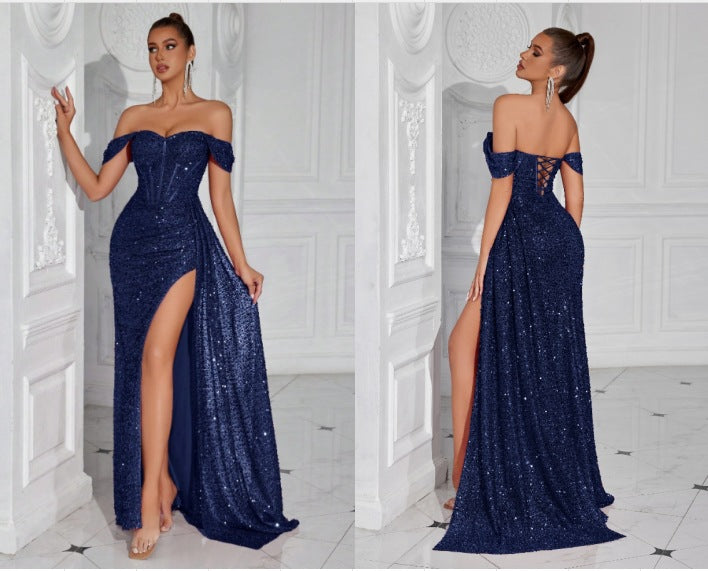 Best-selling Beaded Strapless Sexy Dress For Women