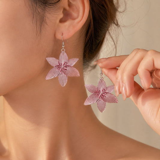 Hot Selling New European American Vintage Floral Tassel Earrings For Women, Premium Fashion Versatile Daily Ear Jewelry