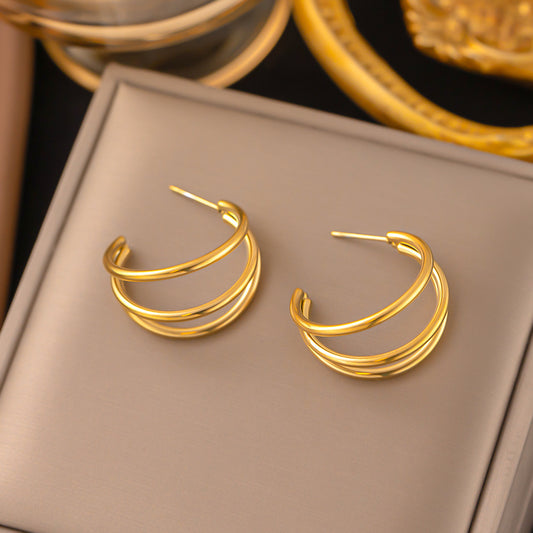 Simple Creative Stud Earringsversatile And In A Korean Style