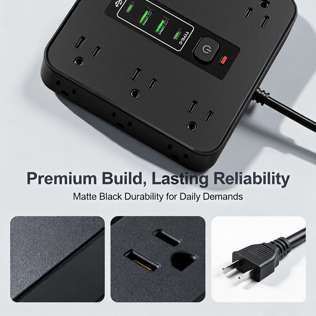 TK Prohibits The Sale Of American Standard Household Office Intelligent American Standard Plug-in Multi-hole Socket With USB Charging Plug-in Board PD Switching Power Supply Overload Protection Pl