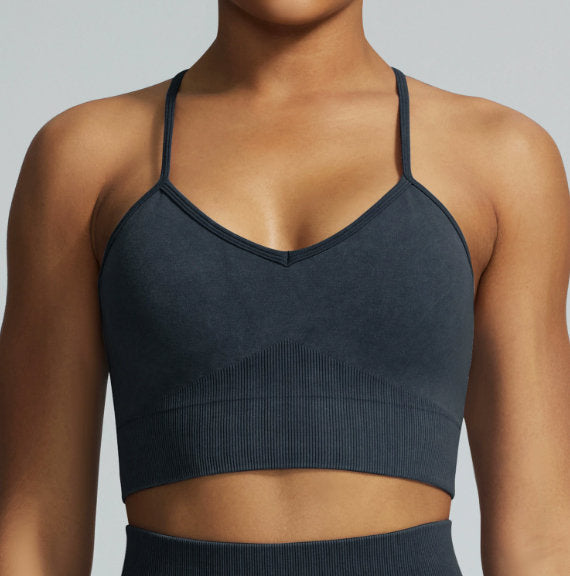 Sports Suit Fitness Wear Seamless Tight High-Waist Sweatpants Womens Outerwear Yoga Outfit Set