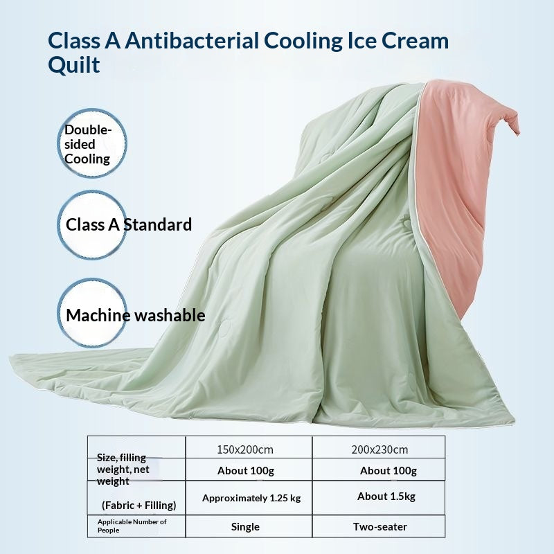 Small Cooling Summer Air-Conditioning Cool-Feel Ice Silk Summer Blanket