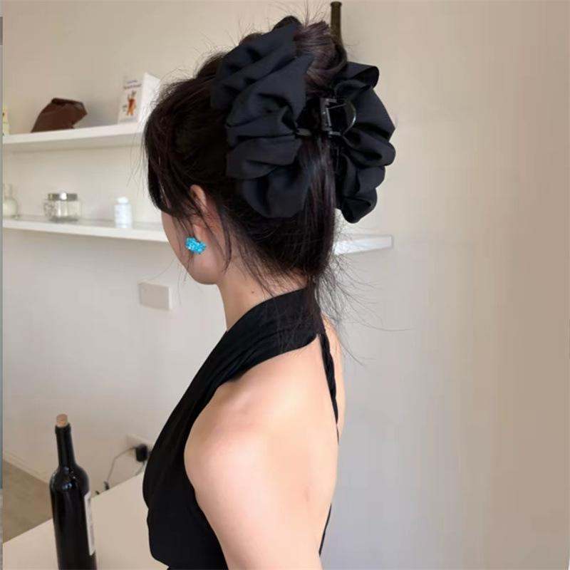 Summer Sweet-and-spicy Style Pleated Denim Hair Clip