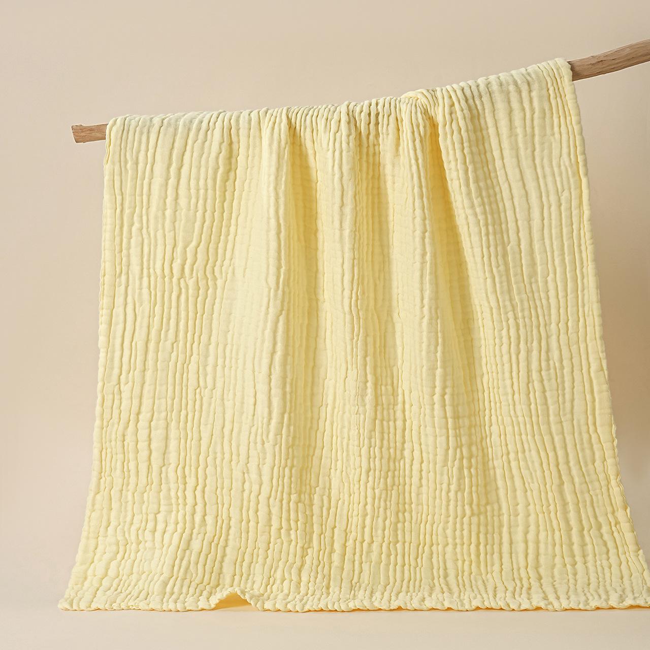 Childrens Plain Six-Layer Gauze Bath Towel