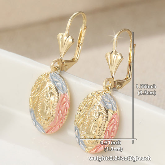 Morning Moon Cross-Border European And American Heart-Shaped Zircon Copper Earrings, Gift For Best Friends, Wholesale In Stock, Yiwu Source