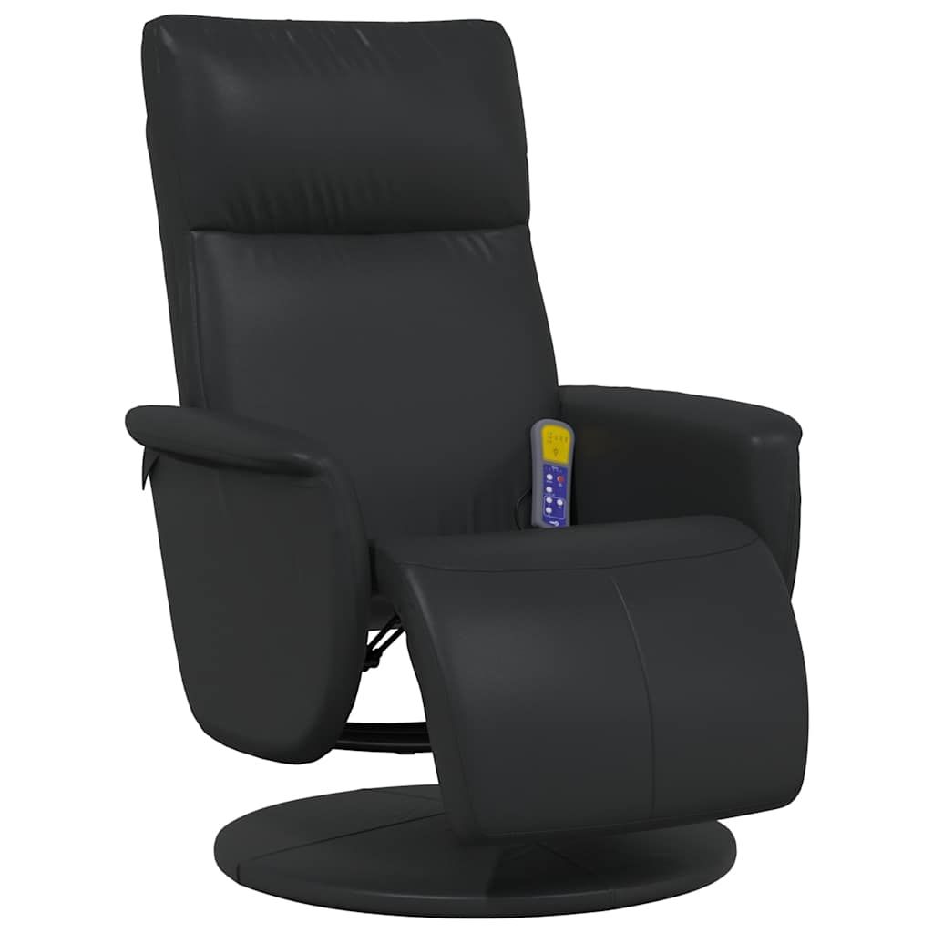 Massage Chair with Footrest Faux Leather