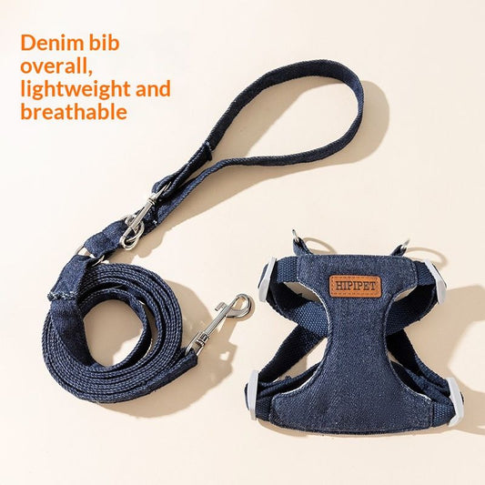 SpringSummer Breathable Denim Pet Leash