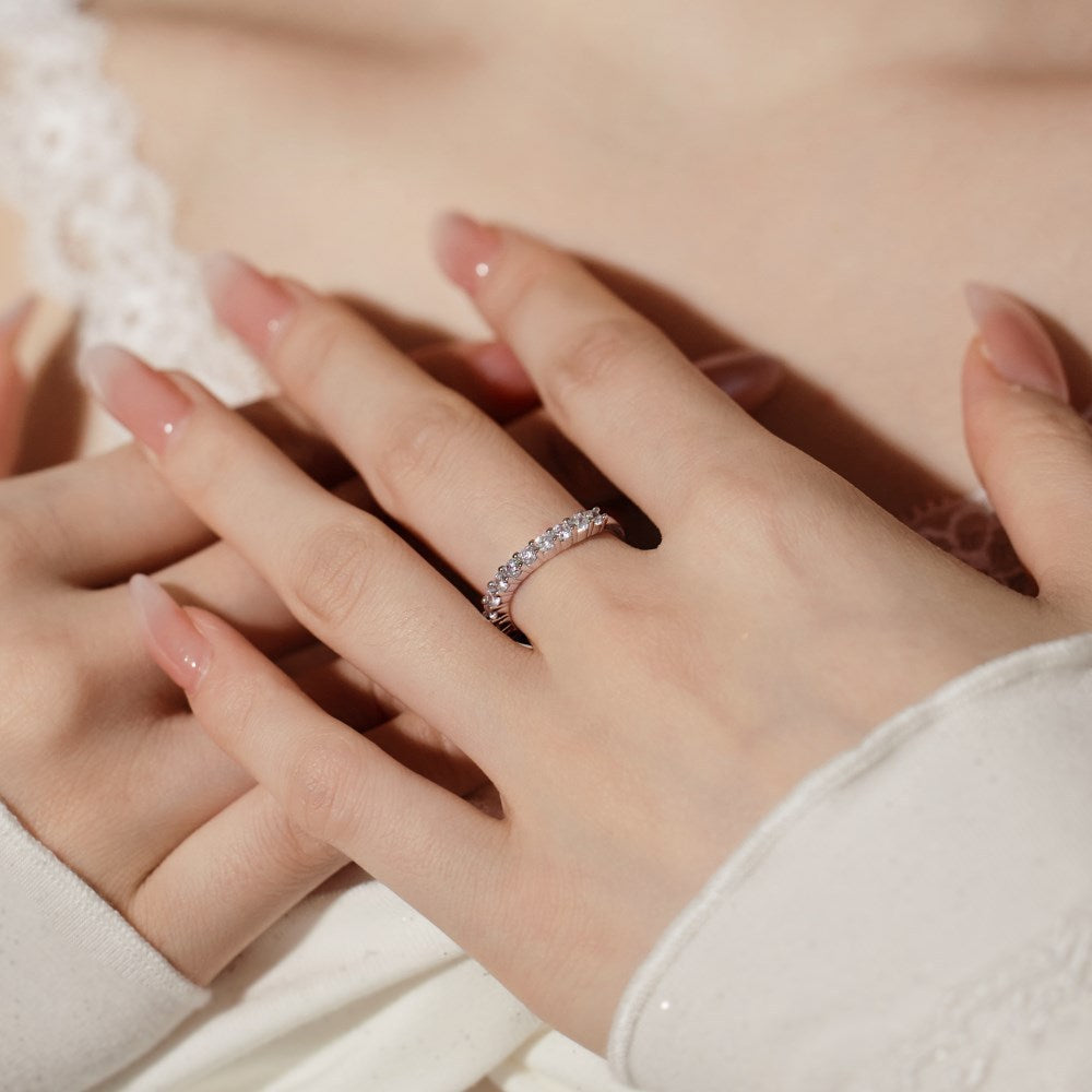 Light Luxury Japanese And Korean S925 Sterling Silver Ring Women's Simple