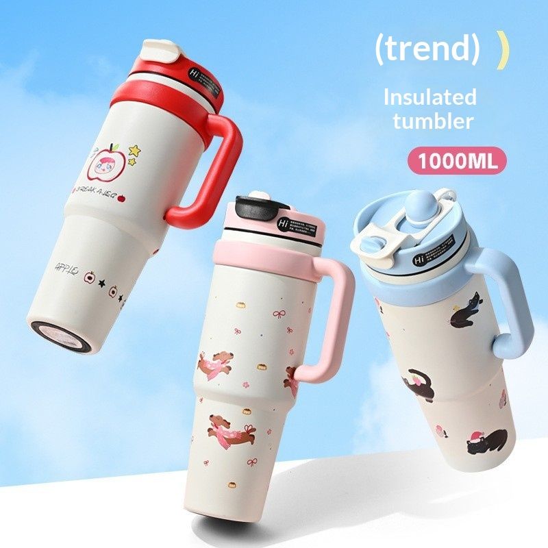 Outdoor Portable Stainless Steel Large-capacity Summer Ice-brew Cup