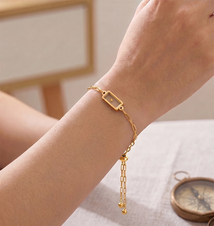 Real Mustard Seed Faith Bracelet For Women, 18K Gold Plated Stainless Steel Paperclip Chain, Adjustable Religious Christian Gift With Scripture Card