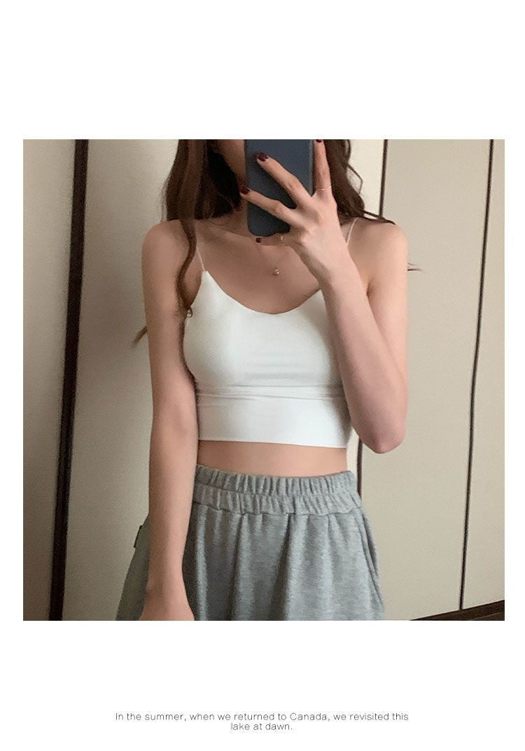 Ice Silk Beauty Back Camisole Women's Korean-style Underwear