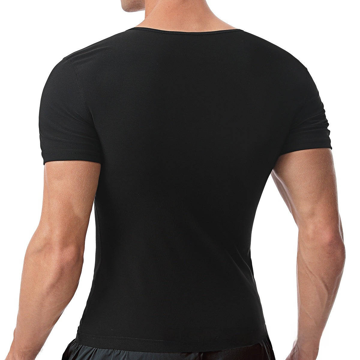 Men's Violently Sweat Sports Short-sleeved Fitness Vest Body Shaper
