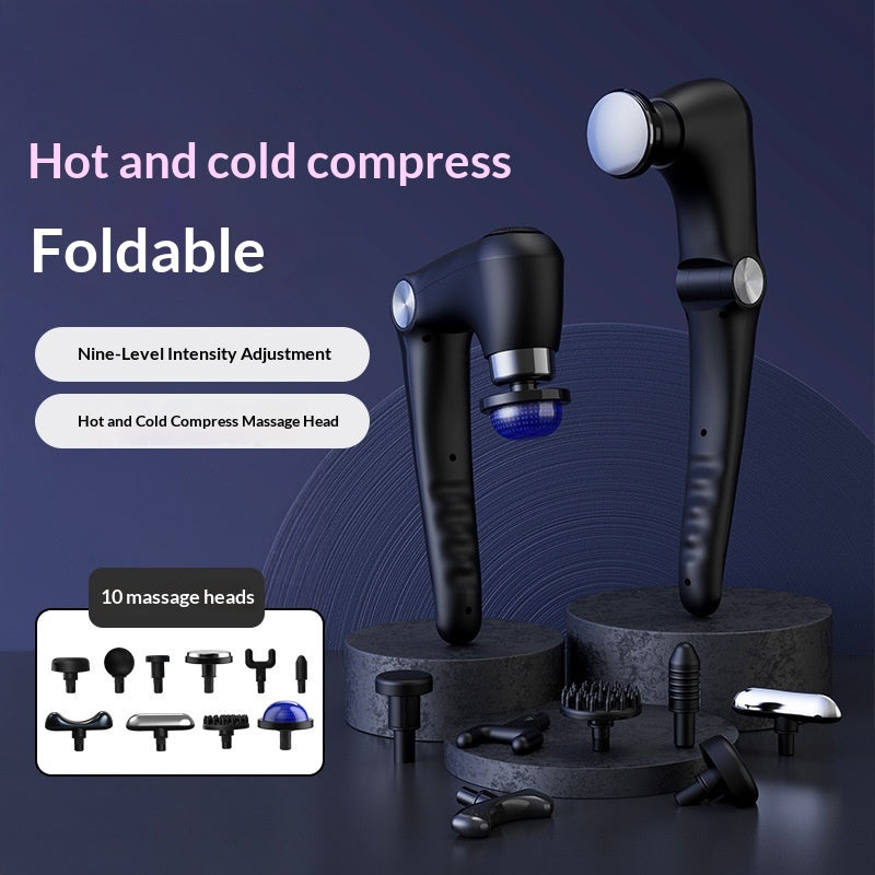 Fitness Muscle Relaxation Massager With Hot And Cold Compresses And Multi-level Adjustable Myofascial Release Gun